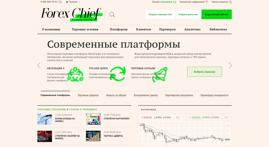 Логотип брокера ForexChief