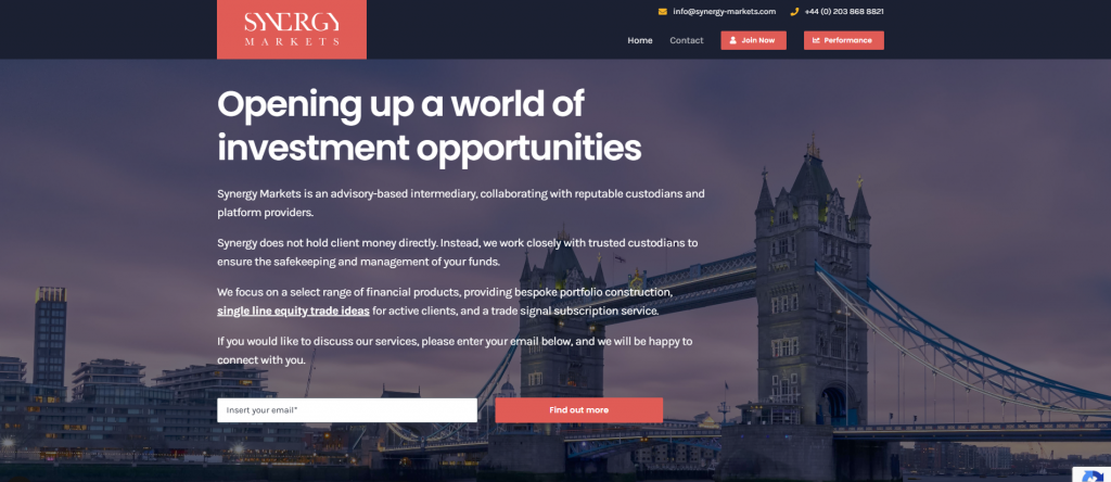 Логотип брокера Synergy Markets