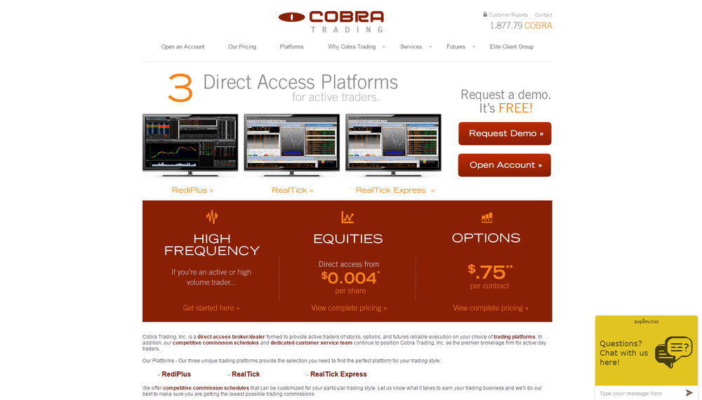 Логотип брокера Cobra Trading