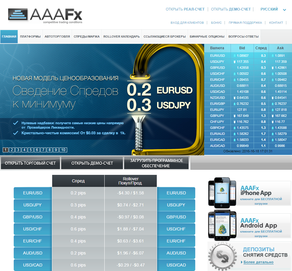 Логотип брокера AAAFx
