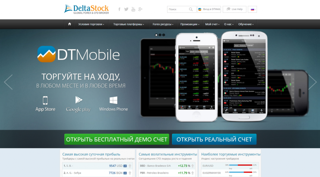 Логотип брокера DeltaStock